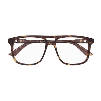 Gucci Gucci Gg1035o Linea Institutional Logo 002 Havana Glasses