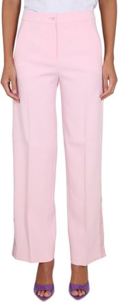 Moschino Pink Tailored Flat Front Pants