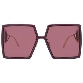 Dior 30MONTAIGNE SU Burgundy Square Ladies Sunglasses CD40030U 60D0 58