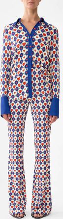 Camilla Jersey Flare Pant In Rinse And Roar