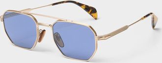 David Beckham Geometric aviator sunglasses