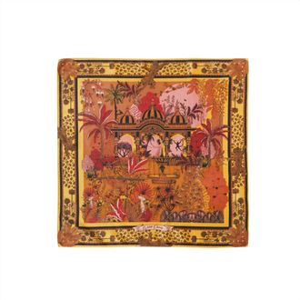 Two's Company Amber Palace Head Scarves In Ocre