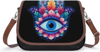 Generic Hamsa Hand Crossbody Bags for Women Shoulder Messenger Bag Purse Handbags