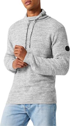 Firetrap Heren Marl Koehals Trui (Grijze Mergel)