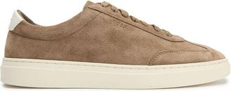 HUGO BOSS Mens Kieran Tenn Suede Trainers - Brown - Size UK 11