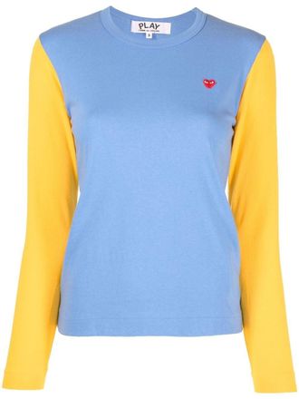 Comme Des Garçons two-tone sweater - Blue
