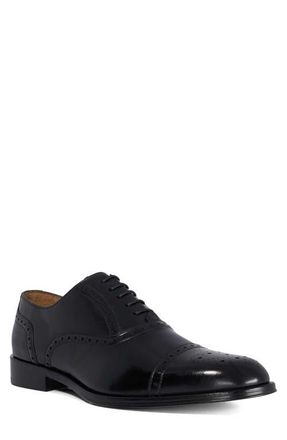 Dune London Soldiers Cap Toe Wingtip Oxford in Black at Nordstrom, Size 10Us