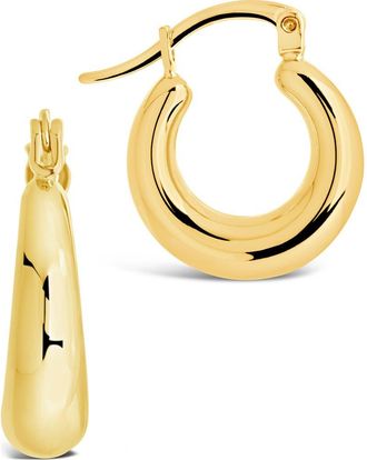 Sterling Forever Graduated Tube Hoop Earrings in Gold at Nordstrom Rack