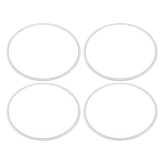 OEM Protectores De Ruedas Autoadhesivos Blancos De Abs De 16 Pulgadas, Paquete De 4 Unidades