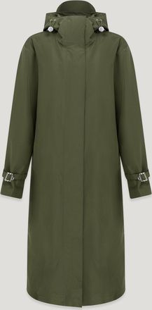 Belstaff Navis Parka Womens Tritech Shell Faded Olive Size XS