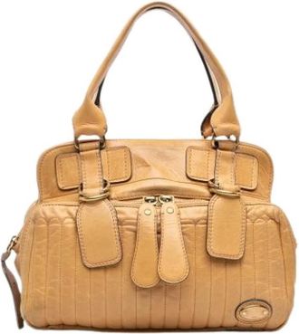Chlo&eacute; Pre-owned Bay Tote - Dames - Vintage Handtas - Bruin - ONE Size - Leer - Vintage