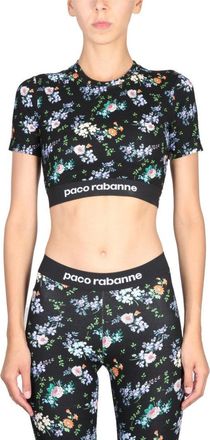 Paco Rabanne Fitted Cropped Top