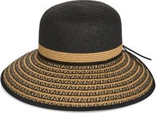 Nine West Colorblock Stripe Hat in Black at Nordstrom Rack