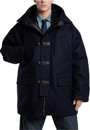 G-Star Abrigo de Lana Duffle - Coats - Hombre - Azul - S