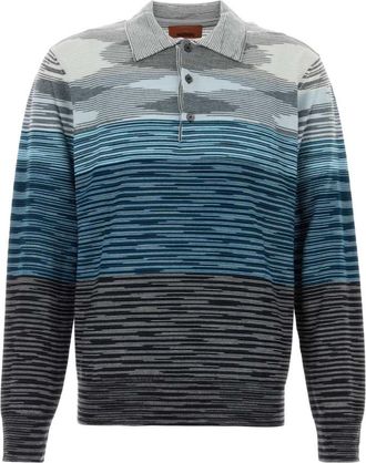 Missoni Embroidered wool polo shirt