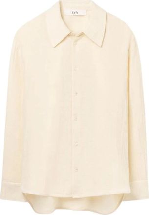 S&eacute;fr Casual Shirts, male, Beige, Size: XL Wes Shirt