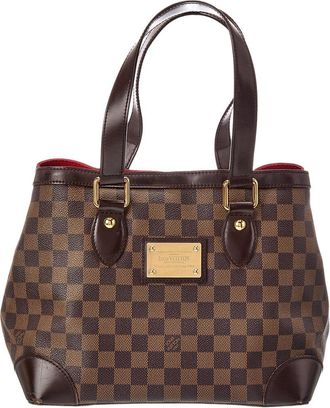 Louis Vuitton Brown Damier Ebene Coated Canvas Hampstead Pm (Authentic Pre-Loved)