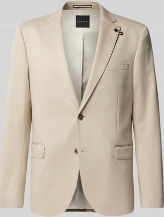 Bugatti 2-Knopf-Sakko mit Reverskragen in Beige, Größe 102
