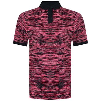 Under Armour Iso-Chill ABE Twist Heren Roze/Zwart Golf Poloshirt