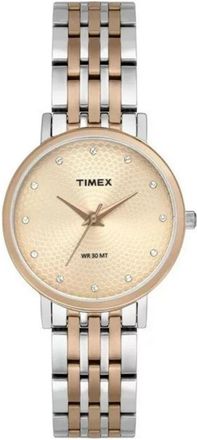 Timex Womens Classic Rose Gold Dial Watch