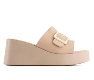 Andrea Womens Fashion Slide Sandal In Beige