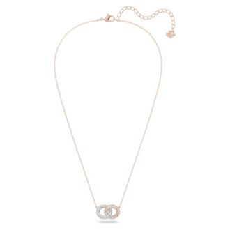 Swarovski Steen Ketting Verstrengelde Ringen - Dames - Kettingen - Geel - ONE Size - Accessoires