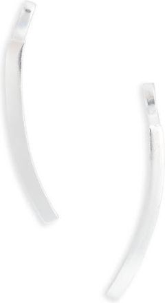 Karine Sultan Curved Bar Drop Earrings in Silver at Nordstrom Rack