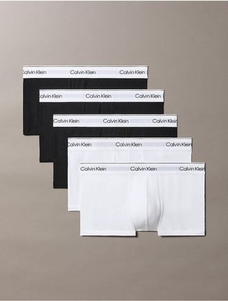 Calvin Klein Mens Icon Cotton Stretch 5-Pack Low Rise Trunk - Multi - XL