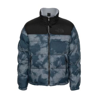 The North Face 92 Crinkle Reversible Nuptse Donsjas - Heren - Ski Jassen - Veelkleurig - S - Nylon - Fitness