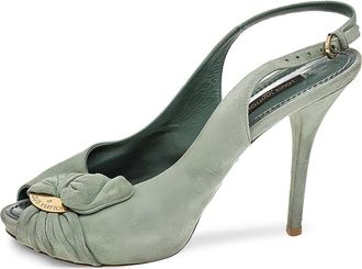 Louis Vuitton 110mm suede pumps - Green