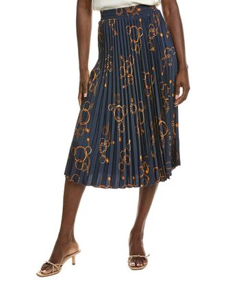 T Tahari Pull On Pleated Skirt