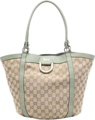 Gucci Pre-owned Tote Bags, female, Beige, Size: ONE SIZE Pre-owned Vintage Tote Bag