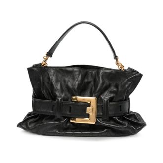 Balmain Anthem Shoulder Bag - female - Balmain - Shoulder Bags - Black - ONE SIZE - Bags