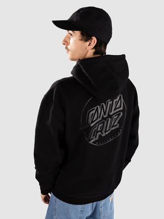 Santa Cruz Tonal Opus Dot Stripe Felpa con Cappuccio nero