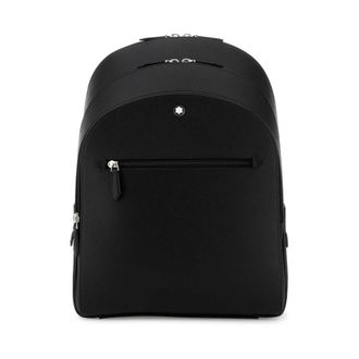 Montblanc Black Leather Backpack