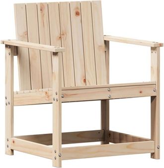 vidaXL Silla De Jard&iacute;n Madera Maciza De Pino 62x56x77 Cm Vidaxl