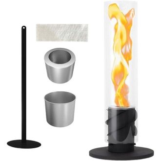 OEM Chimenea De Etanol, Fuego Tornado Interior, Llama Real Giratoria, Calefacci&oacute;n Ambiental