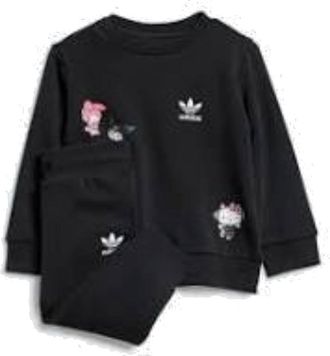 adidas (TD) adidas Originals x Hello Kitty Crew Set Asia Sizing Black IR6790