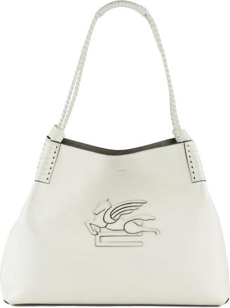 Etro Libra Tote Bag - Dames - Shoppers - Wit - ONE Size - Leer - Tassen