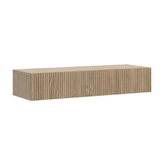 Selsey Nolie - Consolle Con Cassetti Sospesa Aspetto - 90 Cm - Aspetto Rovere - Selsey
