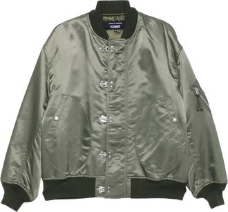 Comme Des Garçons Bomber satinato - Verde