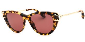Roberto Cavalli SRC031 0777 Womens Sunglasses Tortoiseshell Size 55