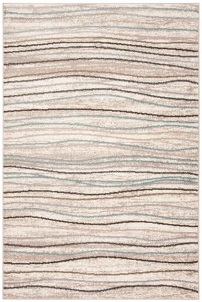 Safavieh Alfombra raya moderna wave de polipropileno beige, 122 x 183 cm