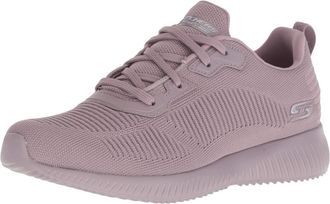 Skechers Womens Bobs Squad Tough Talk Sneakers, Mauve Engineered Knit, 5 UK