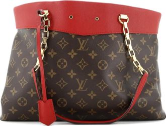 Louis Vuitton Pallas Shopper Monogram Canvas and Calfskin tote bag - Bruin