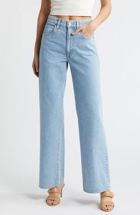 Slvrlake Denim Grace High Waist Wide Leg Jeans in Powder Blue at Nordstrom, Size 24