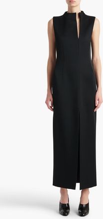 Khaite Lowen Crepe Midi Dress in Black at Nordstrom, Size 12