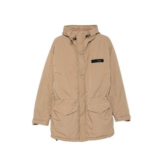 Aspesi Hooded Logo-patch Jacket
