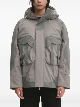 A.A. Spectrum DADAO hooded padded jacket - unisex - Polyester/Recycled Polyester - L - Grey