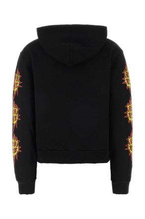 Balenciaga Womens Black Cotton Sweatshirt T Felpe